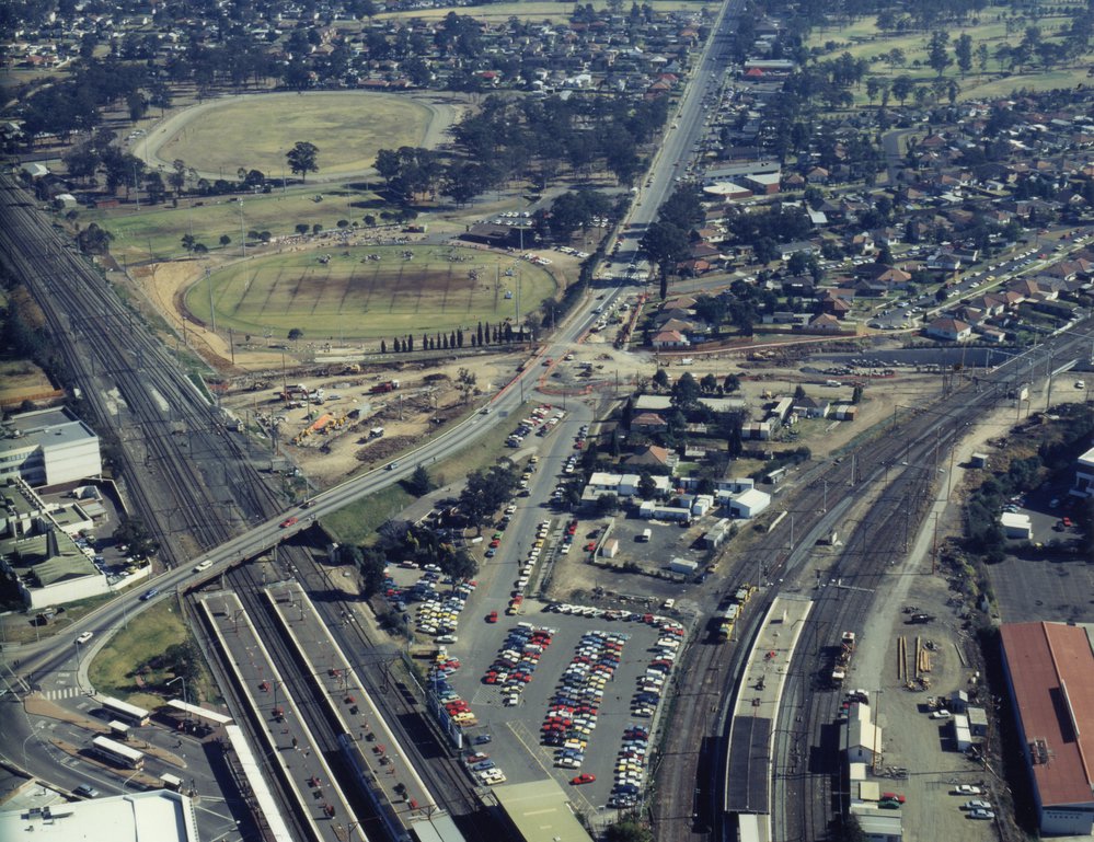 Blacktown Ring Road construction, aerial view