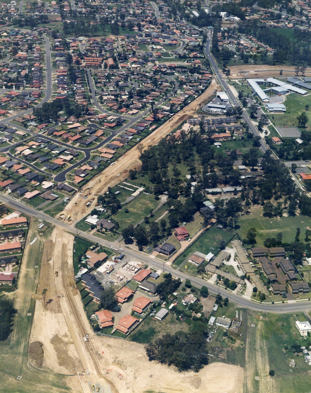  Quakers Hill Parkway construction - Aerial View