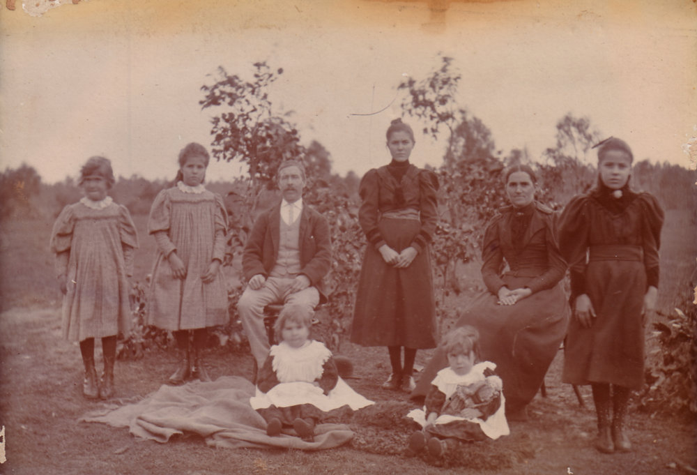 George and Martha Rees and family