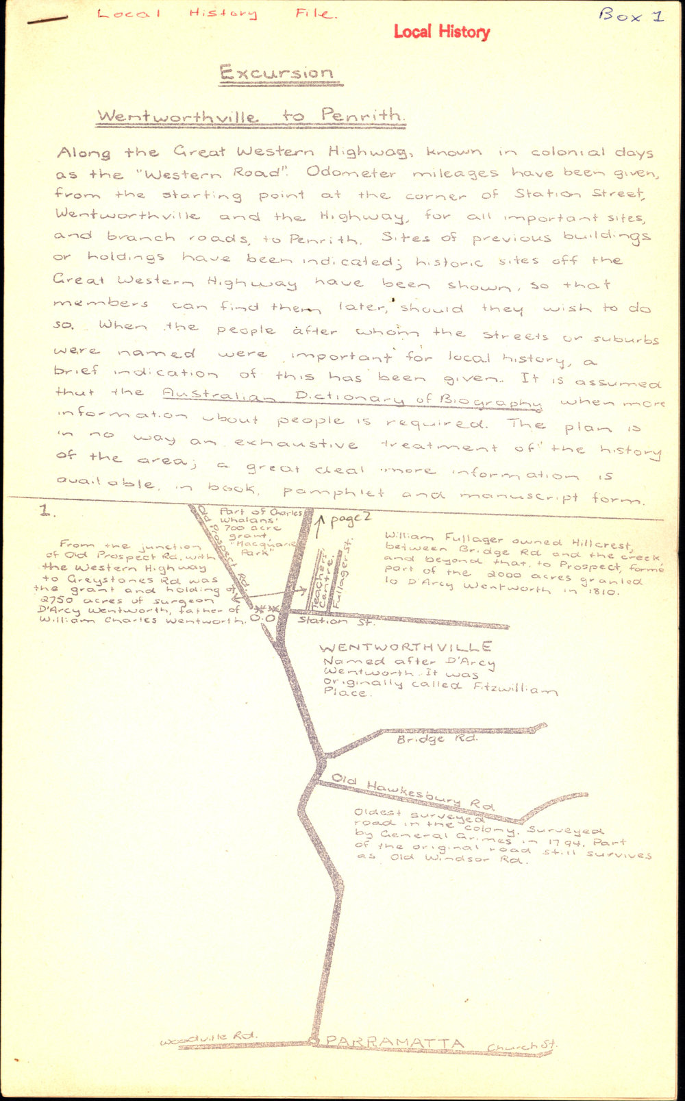 Excursion - Wentworthville to Penrith