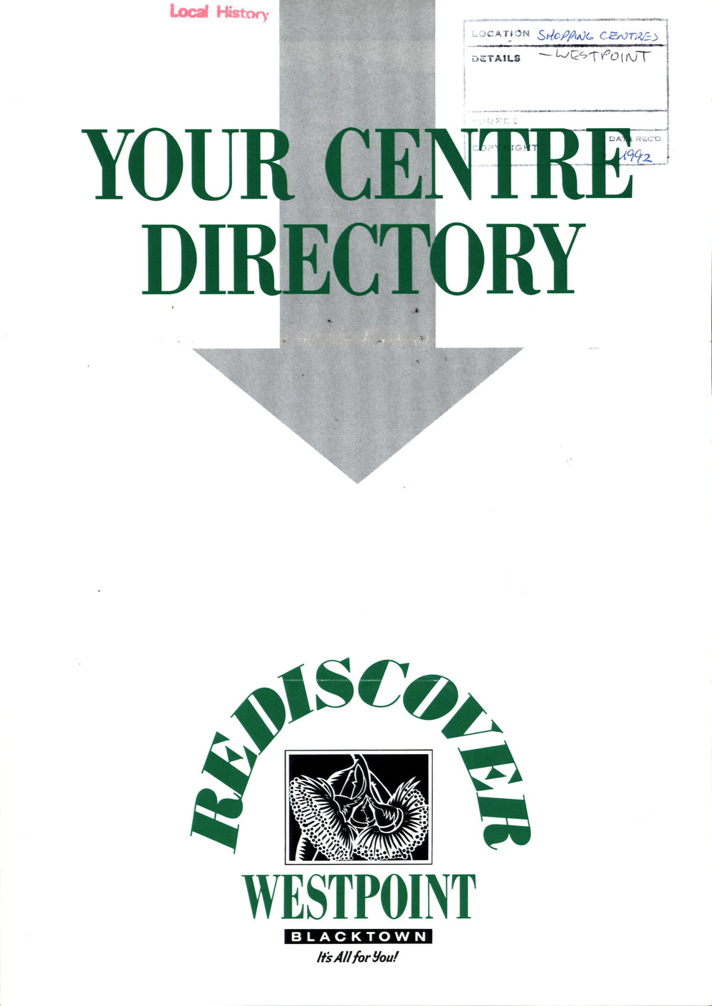 Westpoint - directory of shops, c1992