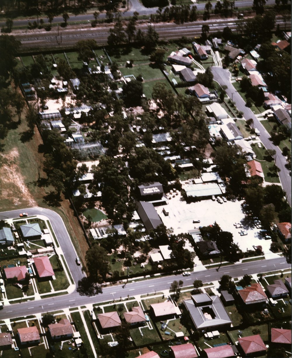 Aerial view, Featherdale Wildlife Park, Doonside