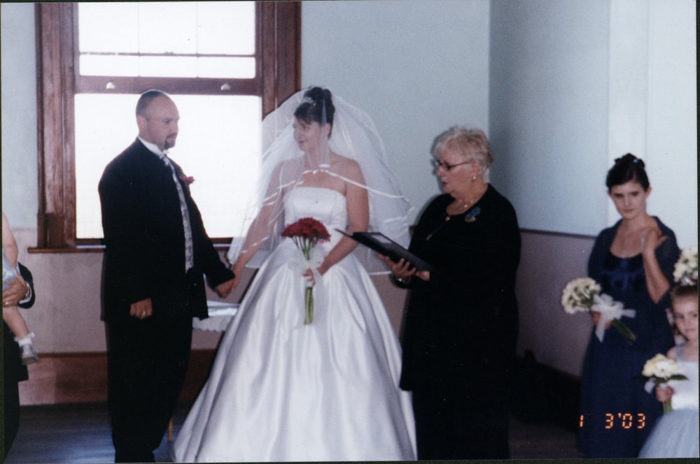 Wedding of David Price to Shannon Rhind, St Bartholomew's Prospect, 2003