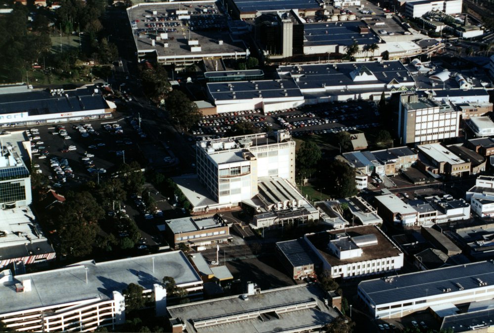 Blacktown City CBD, aerial photograph