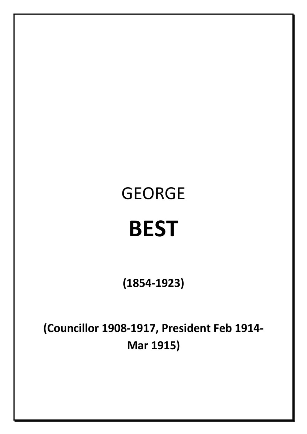 George Best - biography