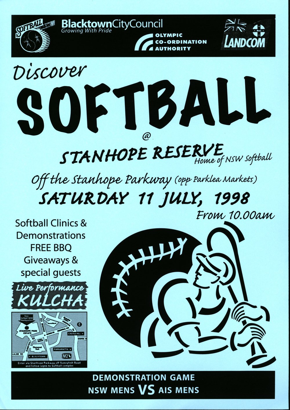 Discover softball at Stanhope Reserve, 1998