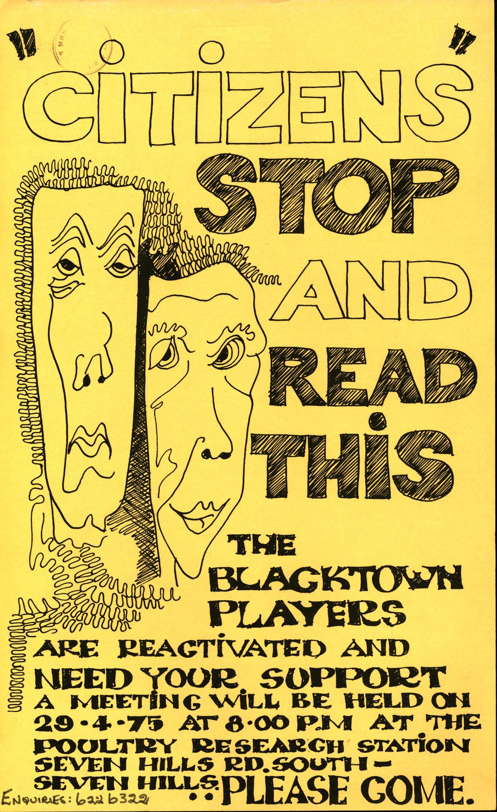 Blacktown Players public meeting, 1975