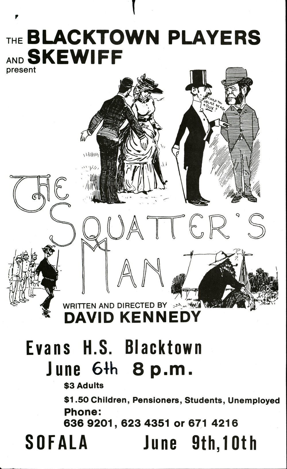 The Squatter's Man production, 1984
