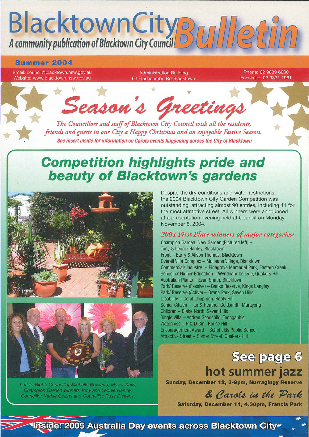 Blacktown City Bulletin, Summer 2004