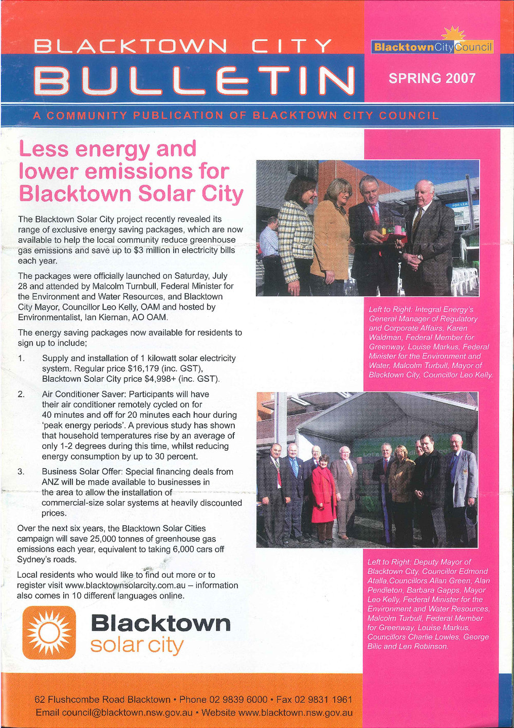 Blacktown City Bulletin, Spring 2007