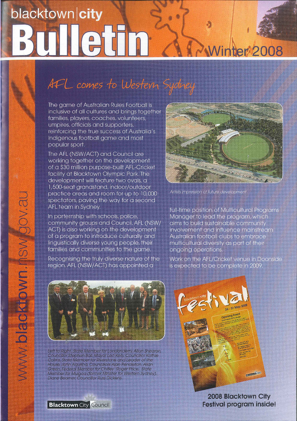 Blacktown City Bulletin, Winter 2008