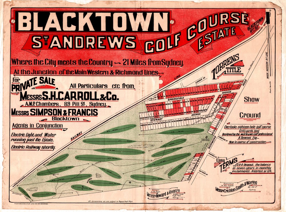 St Andrews Golf Course Estate, Blacktown
