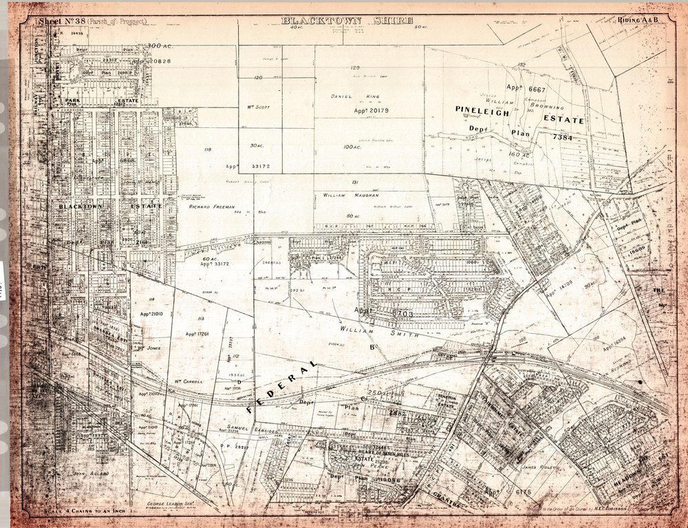 Parish of Prospect subdivision map, Sheet 38