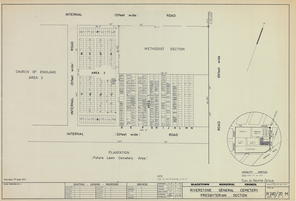 Riverstone General Cemetery, Presbyterian section