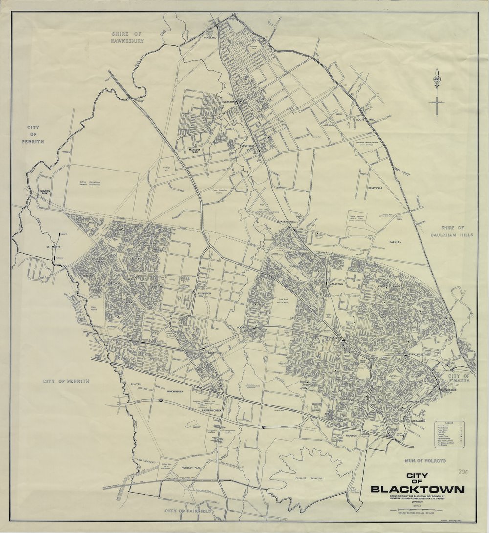 City of Blacktown - boundaries and suburbs