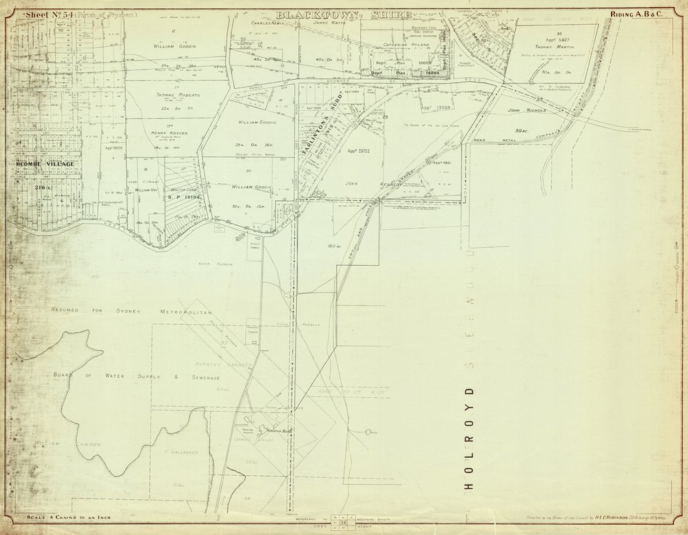 Parish of Prospect, Blacktown Shire. Sheet number 54