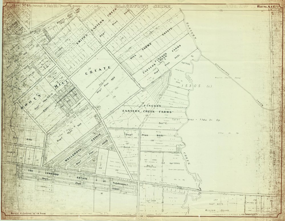 Parishes of Rooty Hill, Prospect and Melville, Blacktown Shire. Sheet  number 44