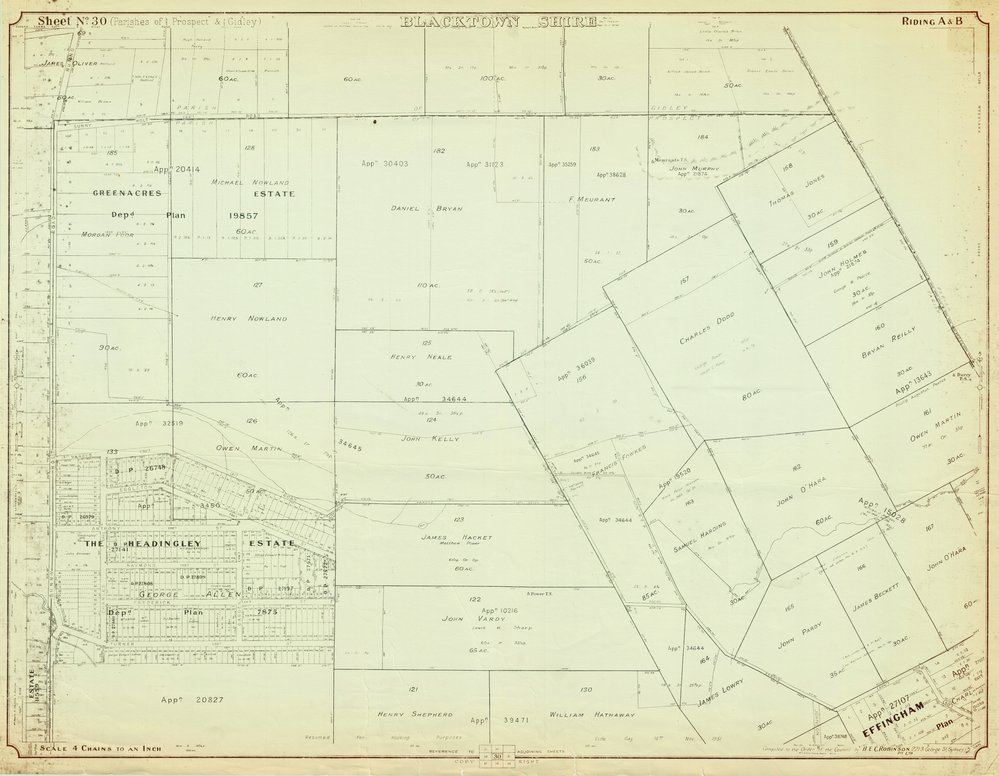 Parishes of Prospect &amp; Gidley, Blacktown Shire. Sheet number 30