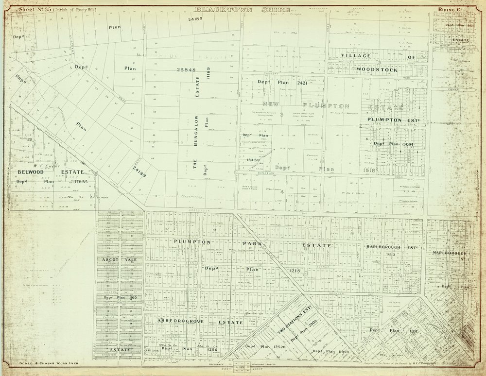 Parish of Rooty Hill, Blacktown Shire. Sheet number 35