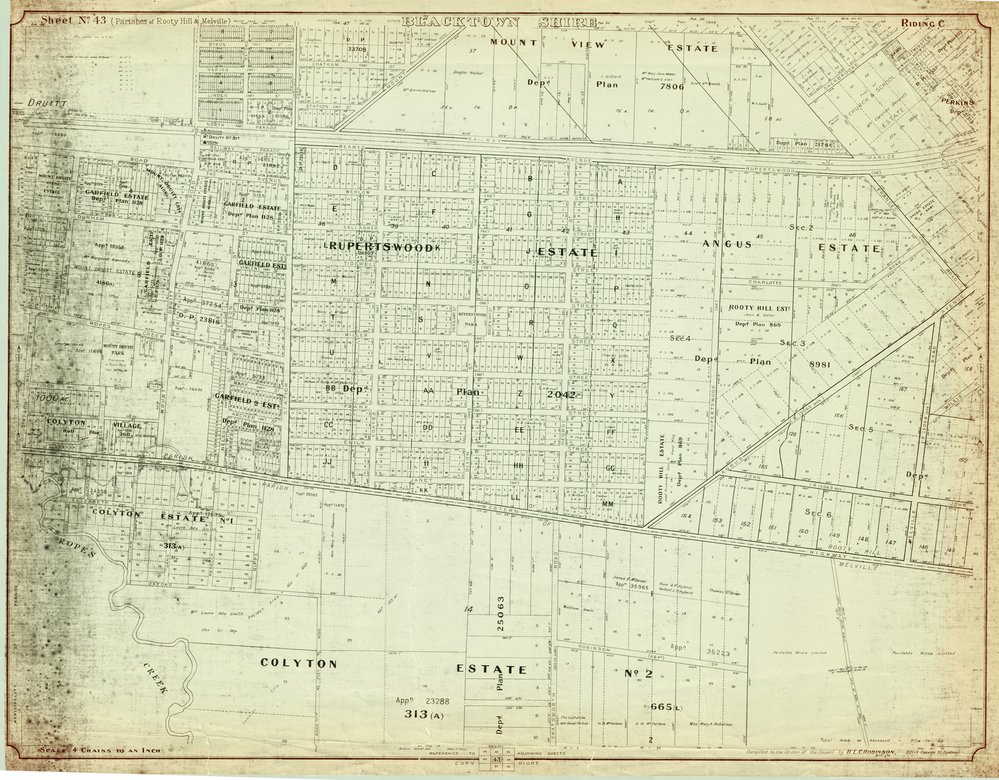 Parish of Rooty Hill &amp; Melville, Blacktown  Shire. Sheet number 43