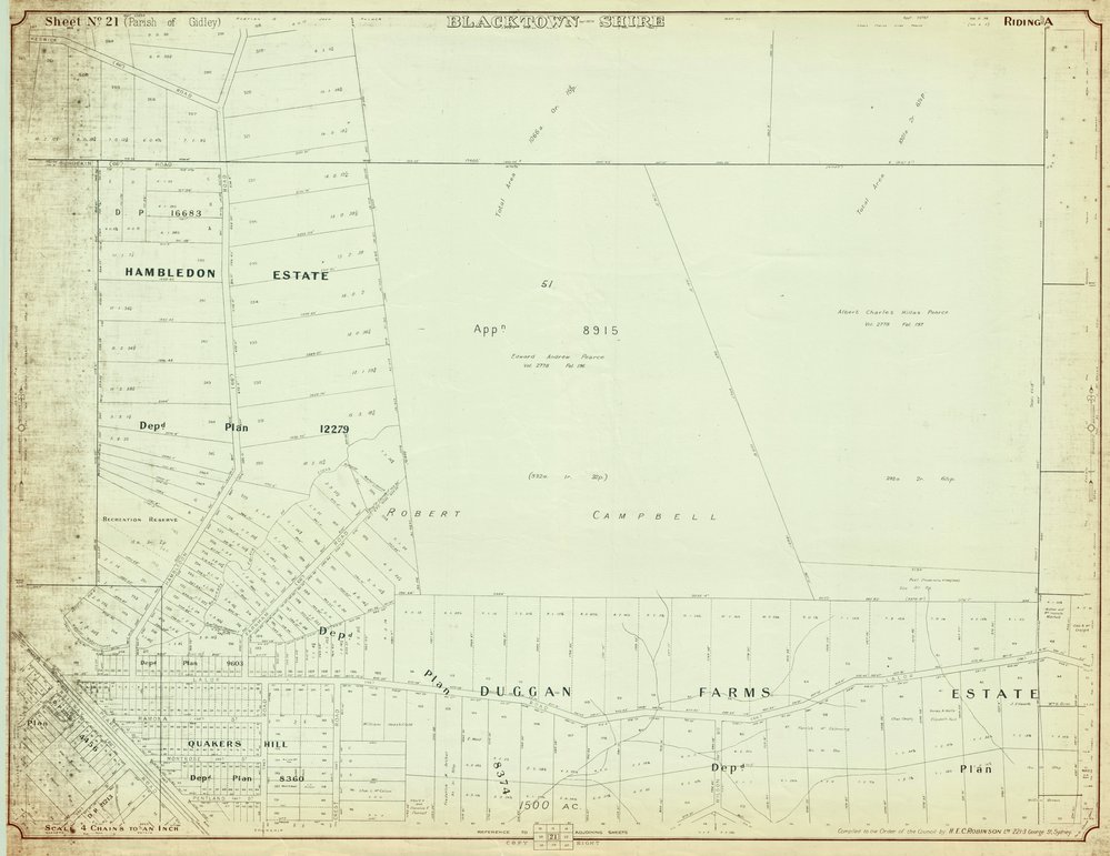 Parish of Gidley, Blacktown Shire. Sheet number 21