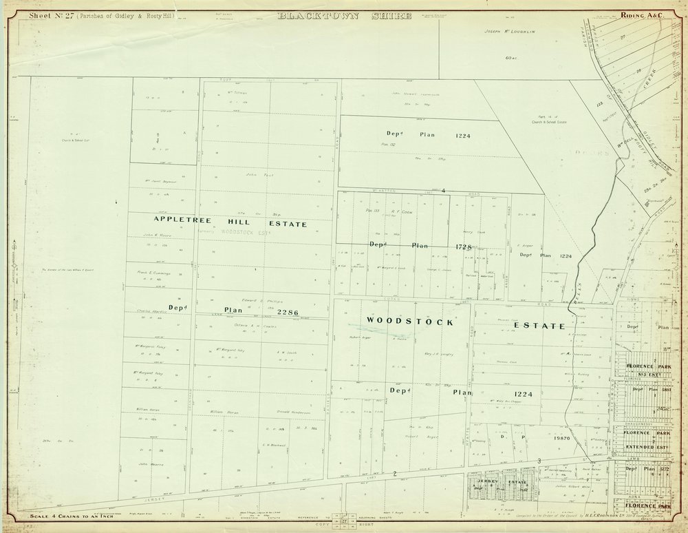 Parish of Gidley &amp; Rooty Hill, Blacktown Shire. Sheet number 27