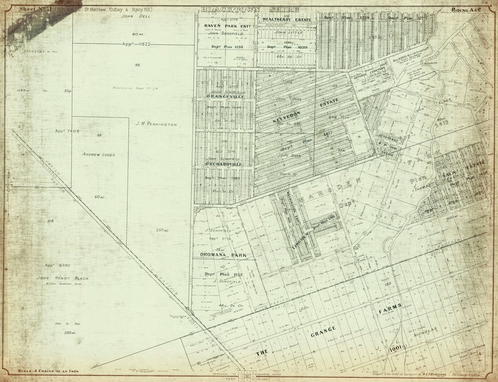 Parishes of St Matthew, Gidley &amp; Rooty Hill, Blacktown Shire. Sheet number 11