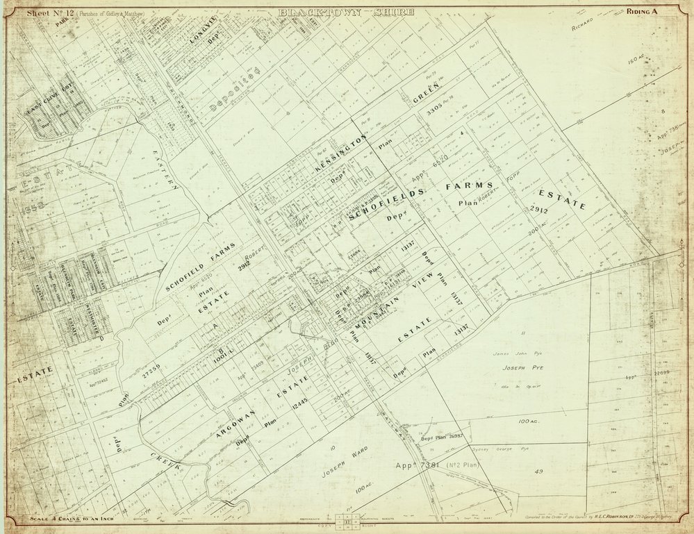 Parishes of Gidley &amp;amp; St Matthew, Blacktown Shire. Sheet number 12