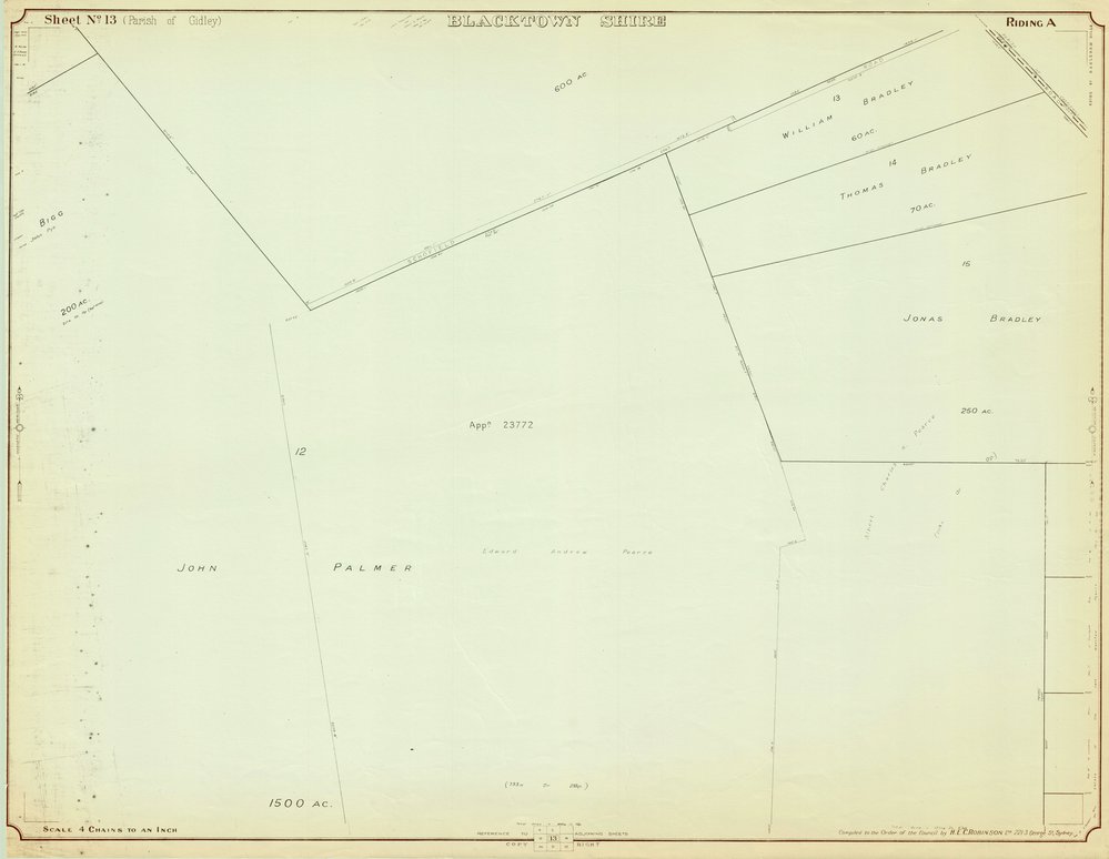 Parish of Gidley, Blacktown Shire. Sheet number 13