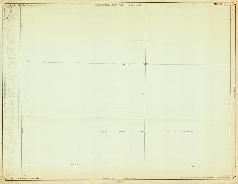 Parish of Rooty Hill, Blacktown Shire. Sheet number 18