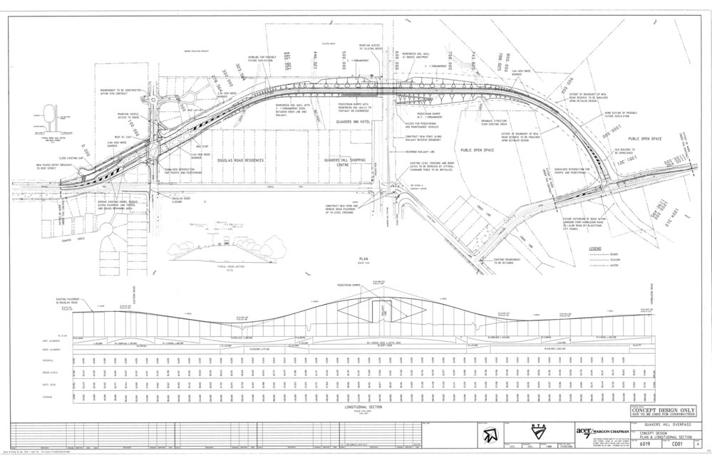 Quakers Hill overpass - concept design