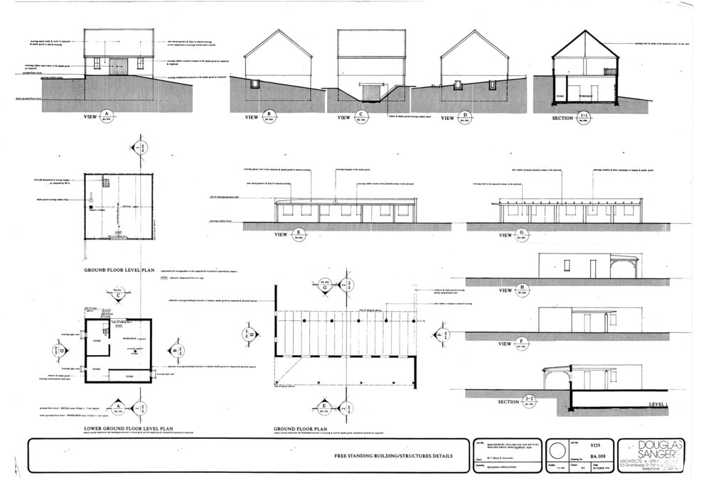 Free standing building/structures details, Minchinbury Cellars