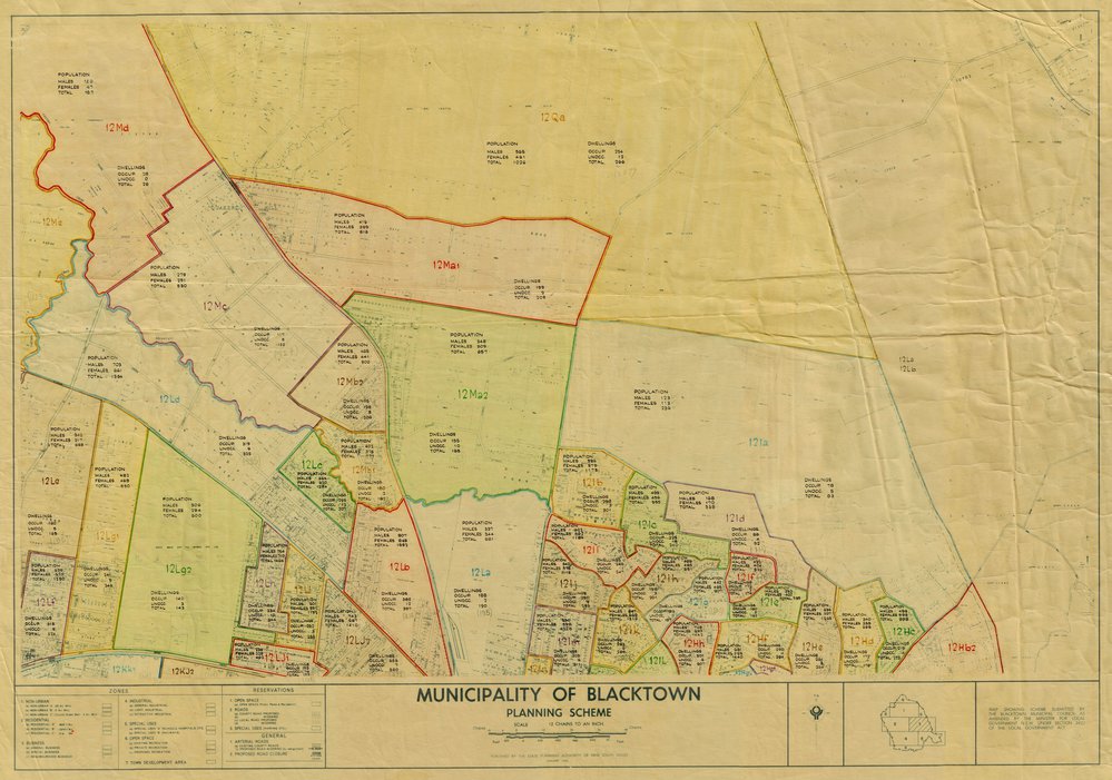 Planning Scheme, Municipality of Blacktown, 1965