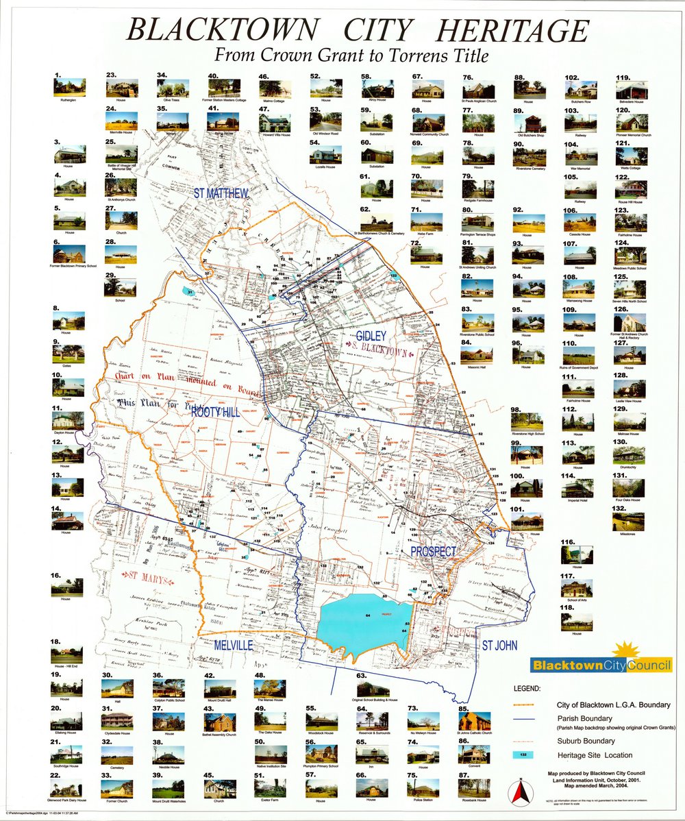 Blacktown Council Heritage: from Crown Grant to Torrens Title. (2004)