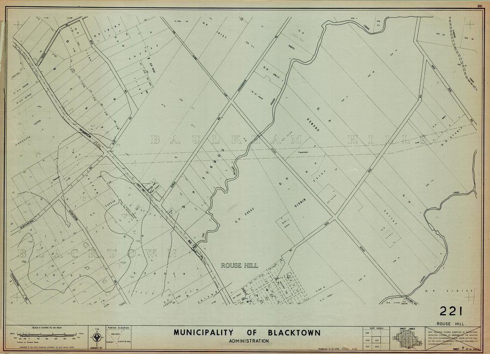 Municipality of Blacktown, Map 221
