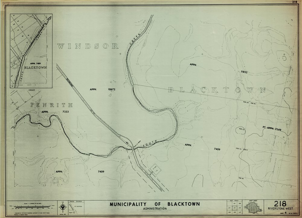 Municipality of Blacktown, Map 218