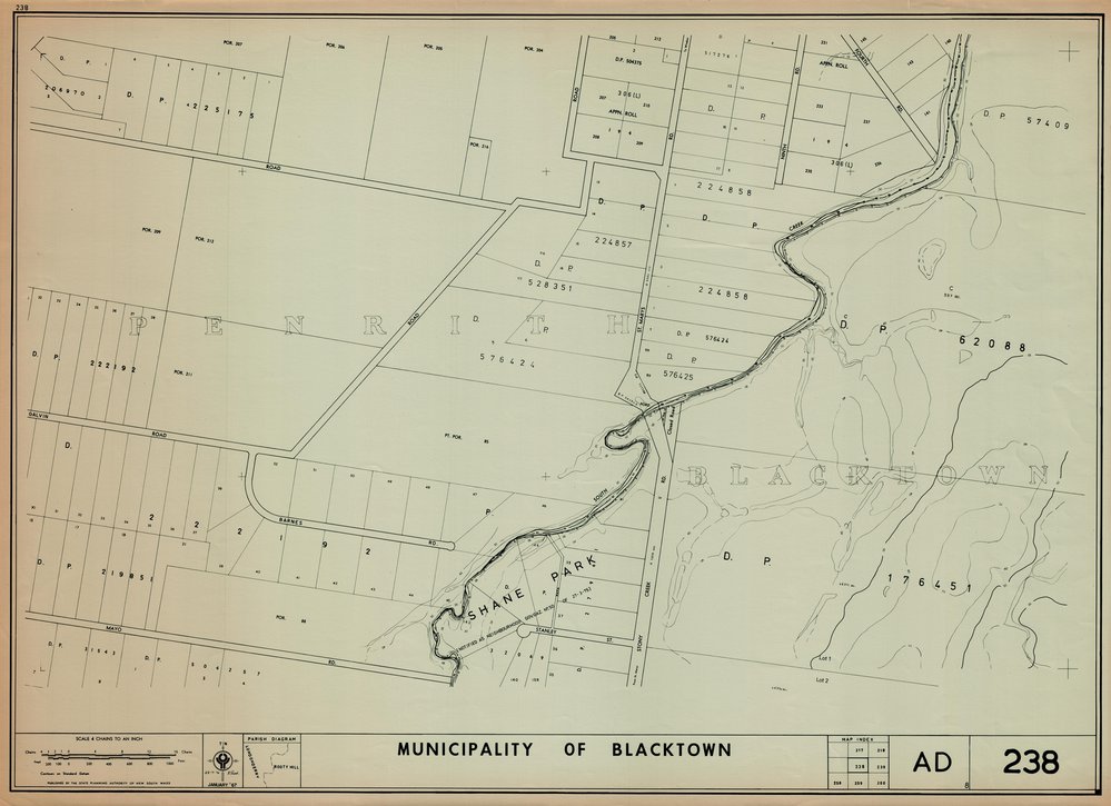 Municipality of Blacktown, Map 238