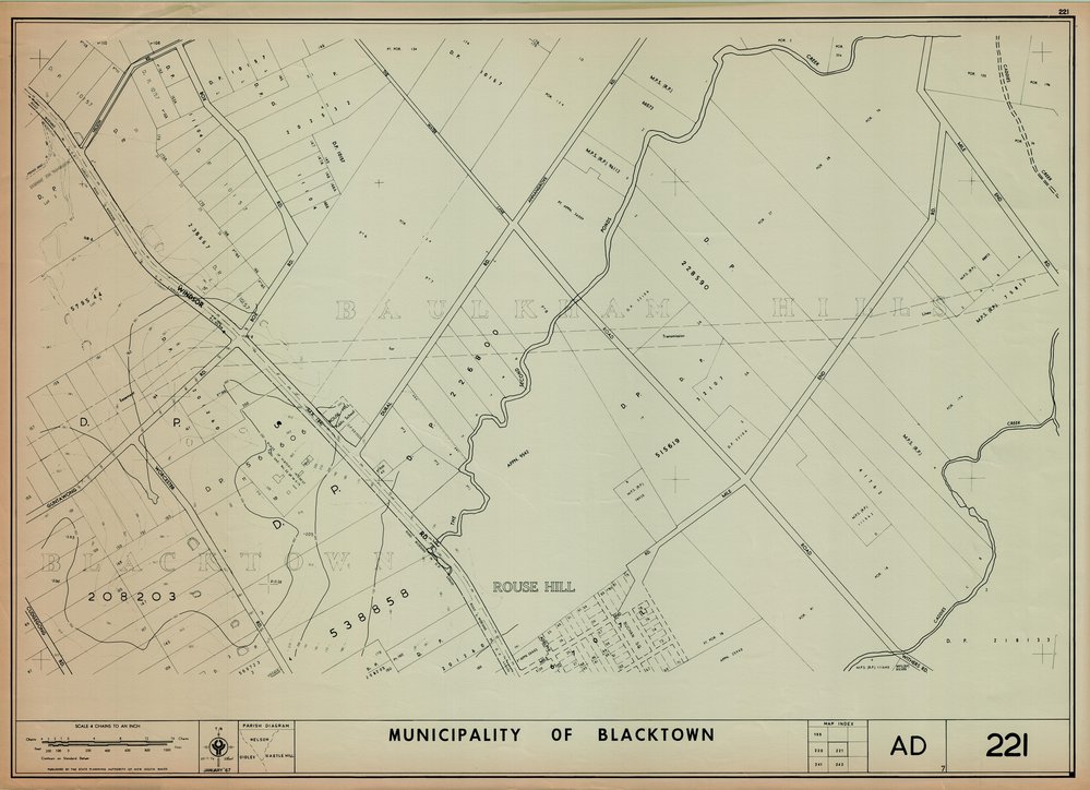 Municipality of Blacktown, Map 221