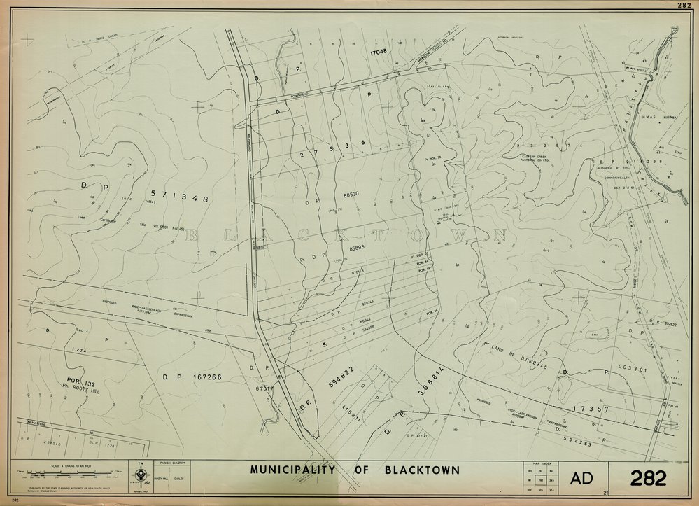Municipality of Blacktown, Map 282