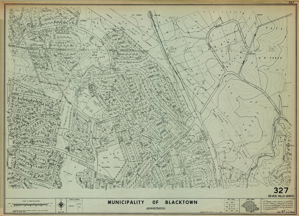 Municipality of Blacktown, Map 327