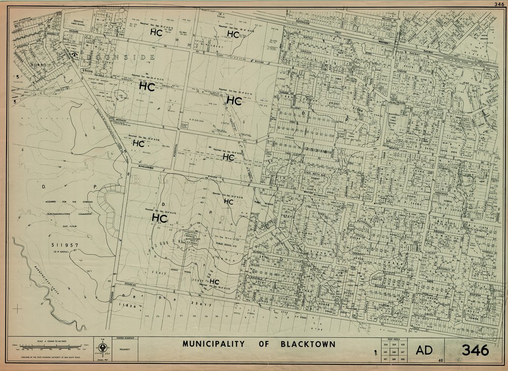 Municipality of Blacktown, Map 346