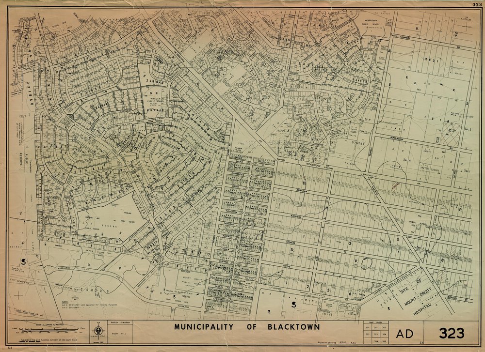 Municipality of Blacktown, Map 323