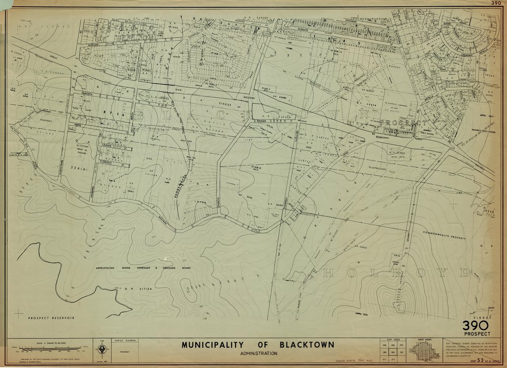 Municipality of Blacktown, Map 390