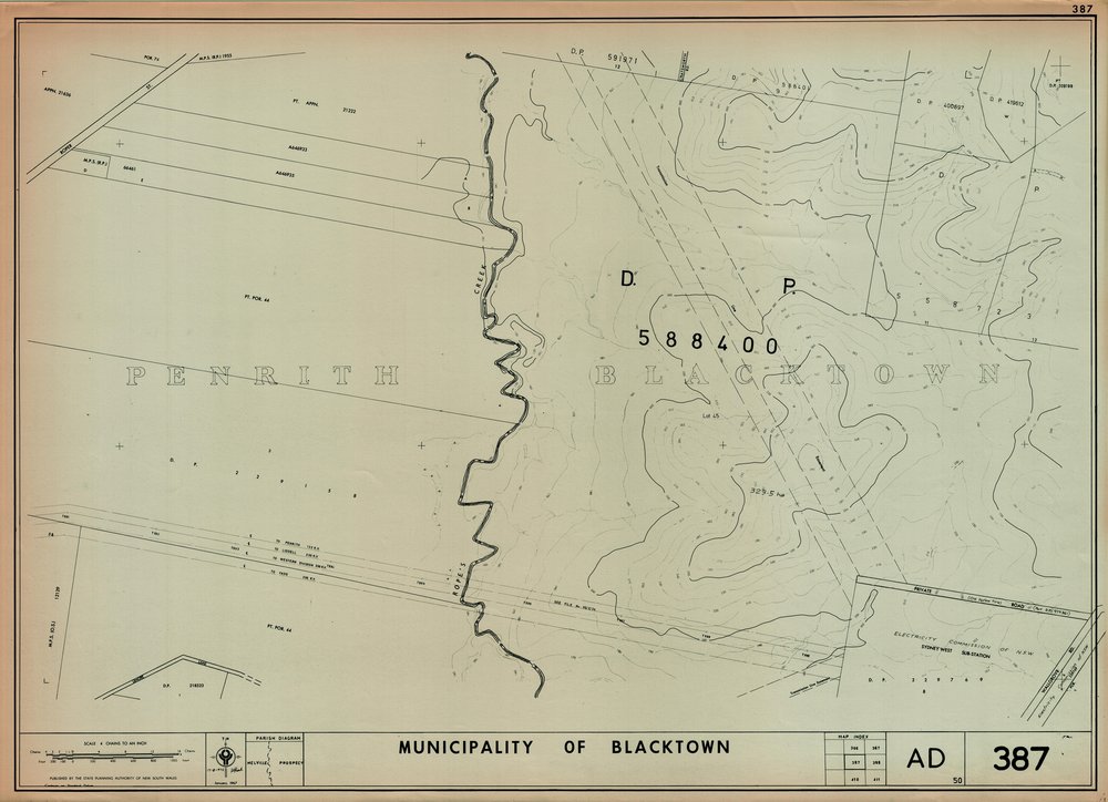 Municipality of Blacktown, Map 387