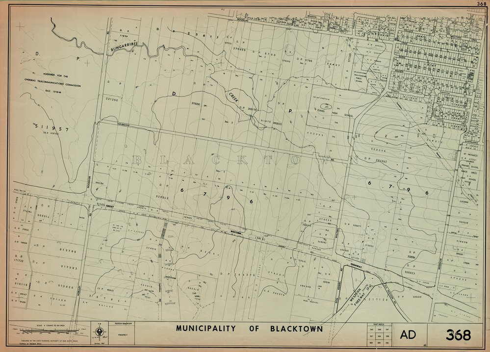 Municipality of Blacktown, Map 368