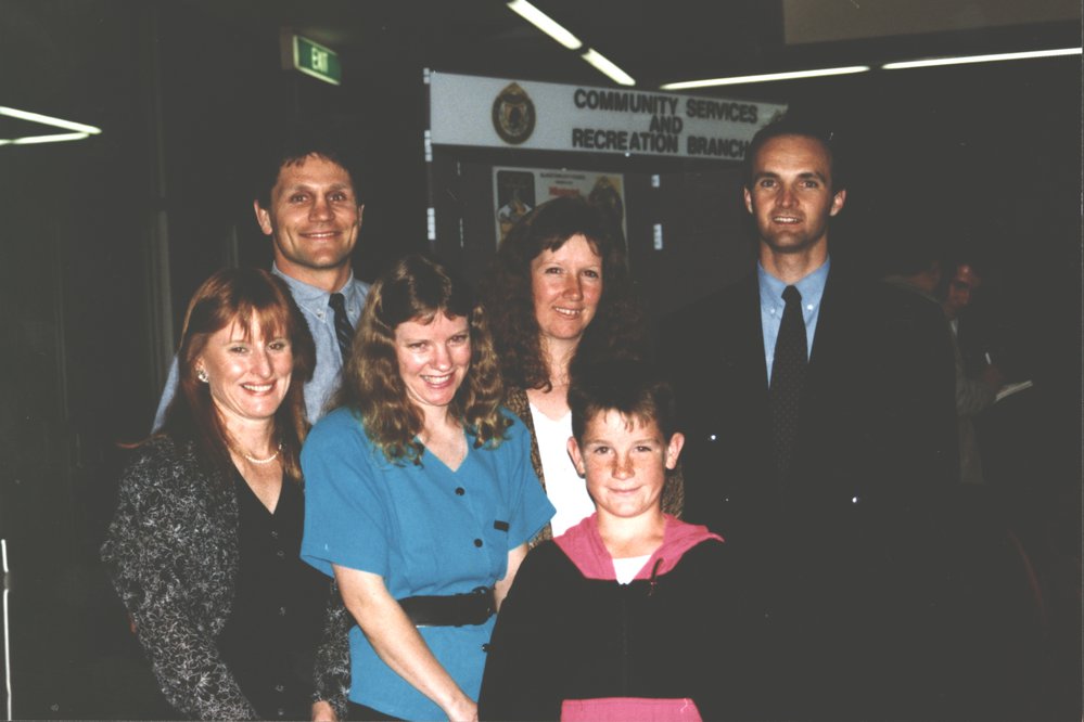 Family group with Wayne Pearce