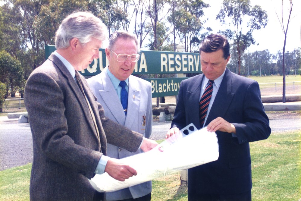 Council Officials at Aquilina Reserve