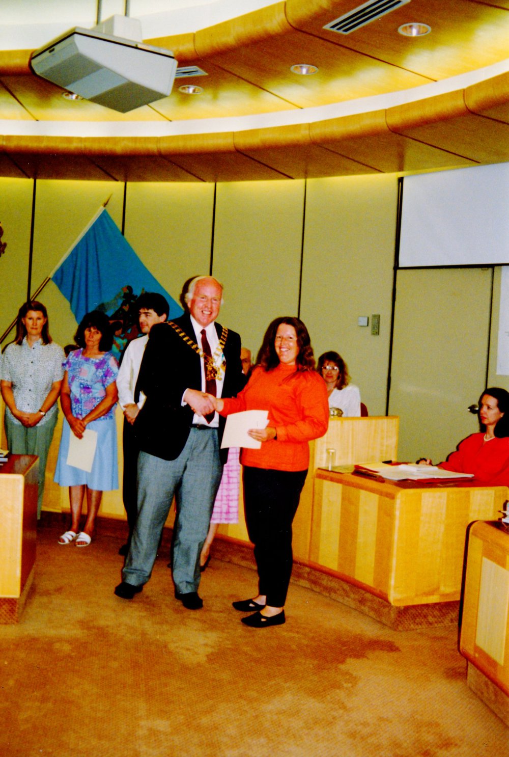 Blacktown City Council Garden competition certificate presentation, 1990