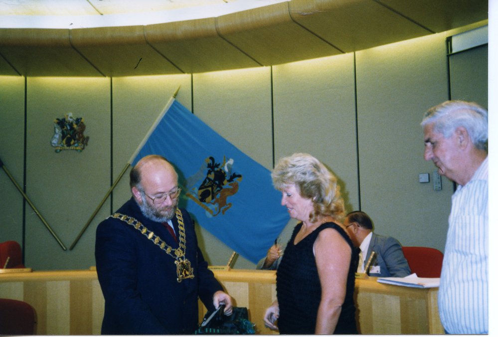 Presentation on resignation, 1989