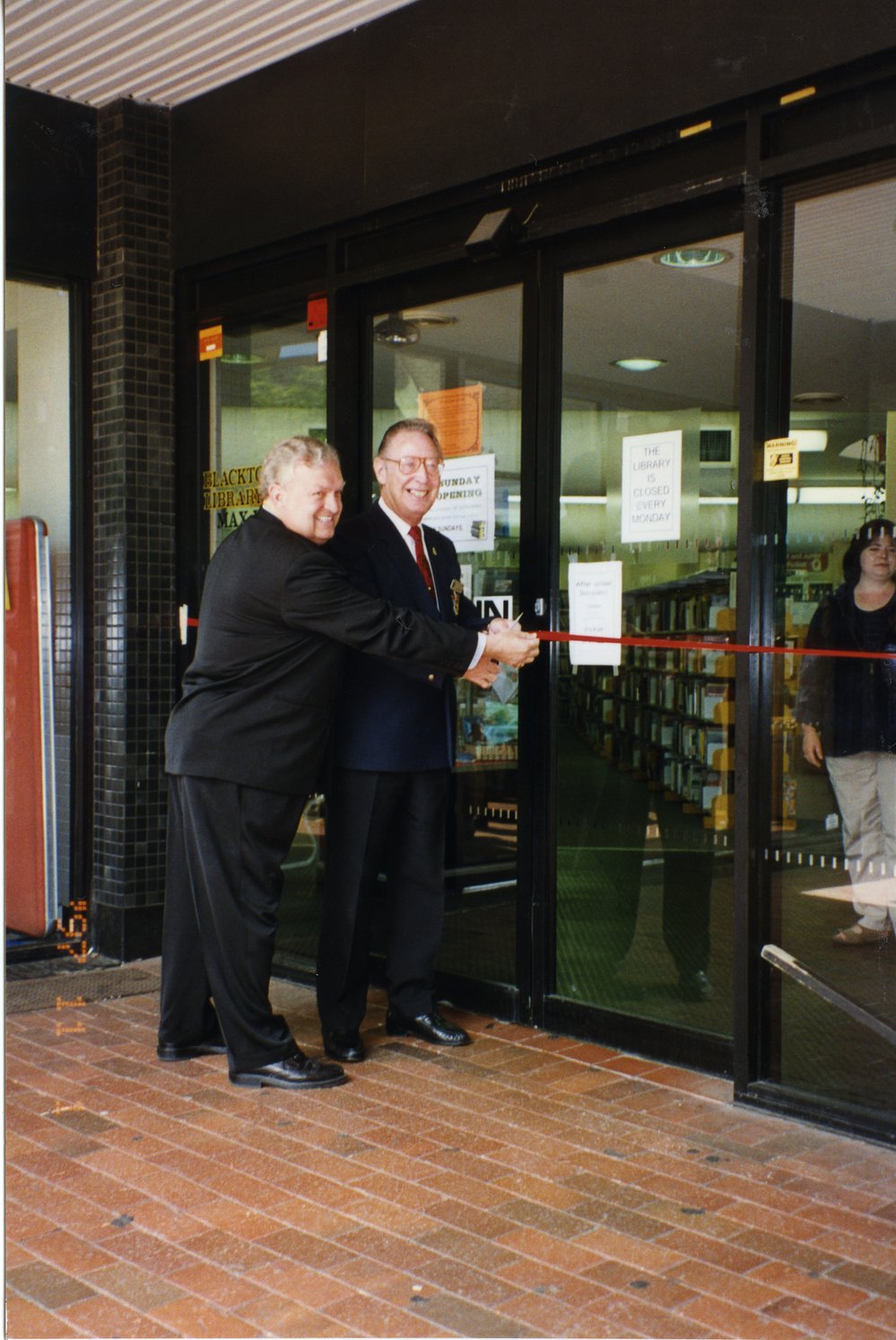 Max Webber Library Sunday Opening, 1997